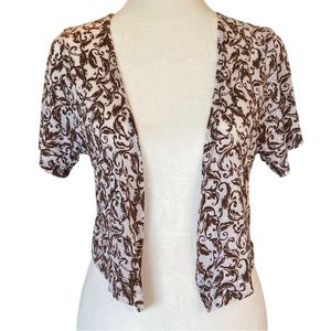 Cali Los Angeles Short Sleeve Shrug